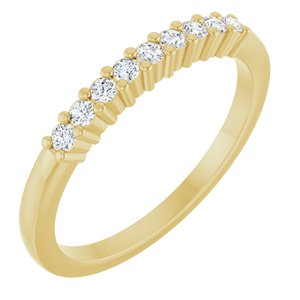 14K Yellow Gold 1/5 CTW Natural Diamond Anniversary Band