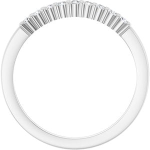 Platinum 1/5 CTW Natural Diamond Anniversary Band