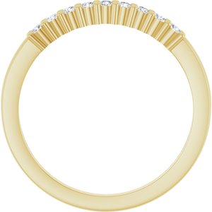 14K Yellow Gold 1/5 CTW Natural Diamond Anniversary Band
