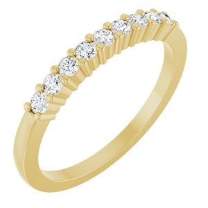 14K Yellow Gold 1/4 CTW Natural Diamond Anniversary Band