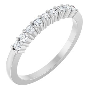 14K White Gold 1/4 CTW Natural Diamond Anniversary Band