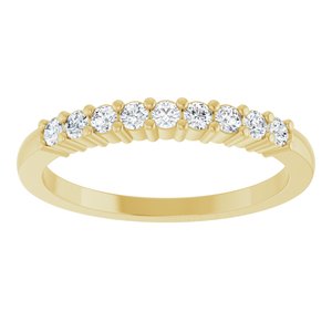 14K Yellow Gold 1/4 CTW Natural Diamond Anniversary Band