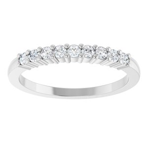 14K White Gold 1/4 CTW Natural Diamond Anniversary Band
