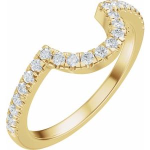 1/4 Ctw Natural Diamond Matching Band