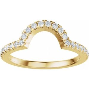 1/4 Ctw Natural Diamond Matching Band