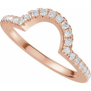 1/4 Ctw Natural Diamond Matching Band