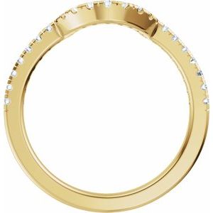 1/4 Ctw Natural Diamond Matching Band