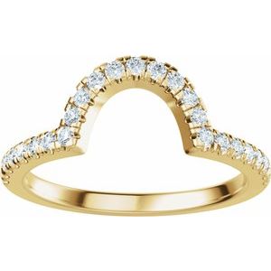 1/4 Ctw Natural Diamond Matching Band