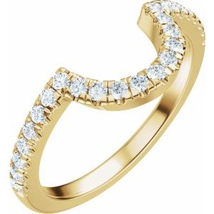 1/4 Ctw Natural Diamond Matching Band