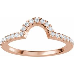 1/5 Ctw Natural Diamond Matching Band