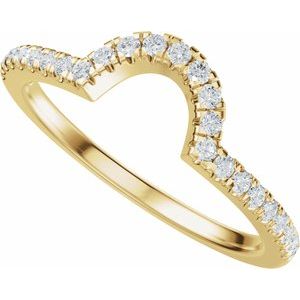1/5 Ctw Natural Diamond Matching Band