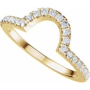 1/4 Ctw Natural Diamond Matching Band