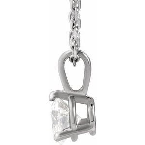 Platinum 1/3 CTW Lab-Grown Diamond 18" Necklace