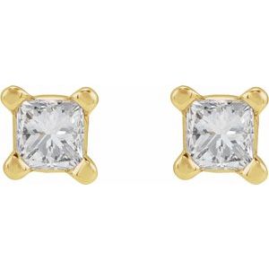 14K Yellow Gold .05 CTW Natural Diamond Earring
