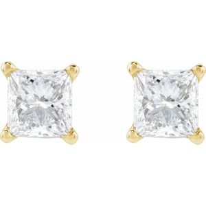 14K Yellow Gold 3/8 CTW Natural Diamond Earring
