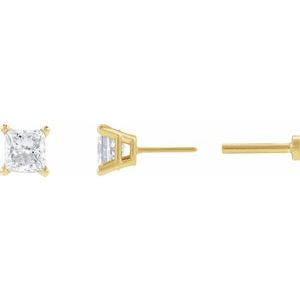 14K Yellow Gold 3/8 CTW Natural Diamond Earring