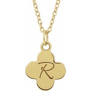Engravable Clover Necklace or Pendant