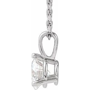 Platinum 1/2 CTW Natural Diamond 18" Necklace