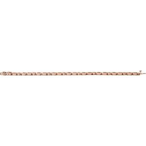 14K Rose Gold 7 1/8 CTW Lab-Grown Diamond Line 7" Bracelet – image 4