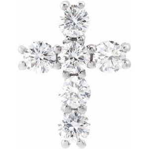 14K White Gold 1/3 CTW Lab-Grown Diamond Pendant