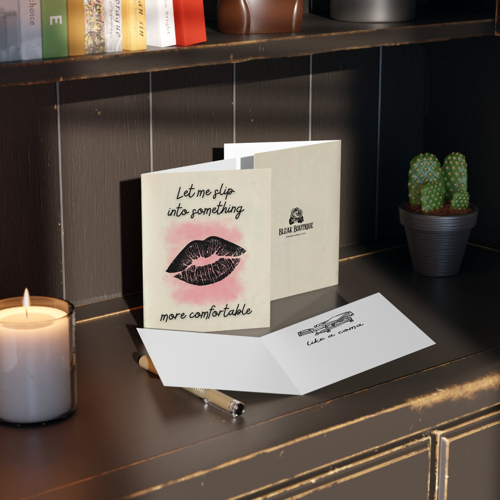 "Slip Into Something More Comfortable" Funny Snarky Greeting Cards