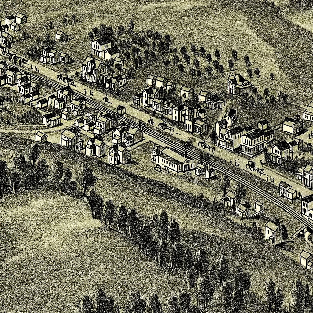 Vintage Map of Salem, West Virginia 1899
