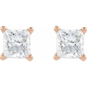 14K Rose Gold 3/8 CTW Natural Diamond Earring – image 2
