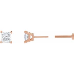 14K Rose Gold 3/8 CTW Natural Diamond Earring – image 3