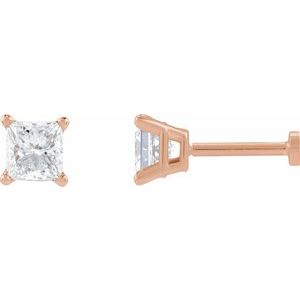 14K Rose Gold 3/8 CTW Natural Diamond Earring