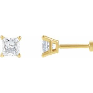 14K Yellow Gold 3/8 CTW Natural Diamond Earring