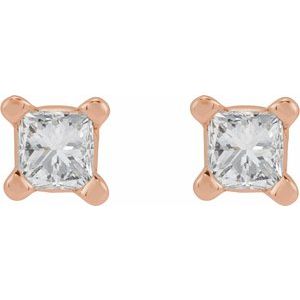 14K Rose Gold .05 CTW Natural Diamond Earring