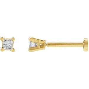 14K Yellow Gold .05 CTW Natural Diamond Earring