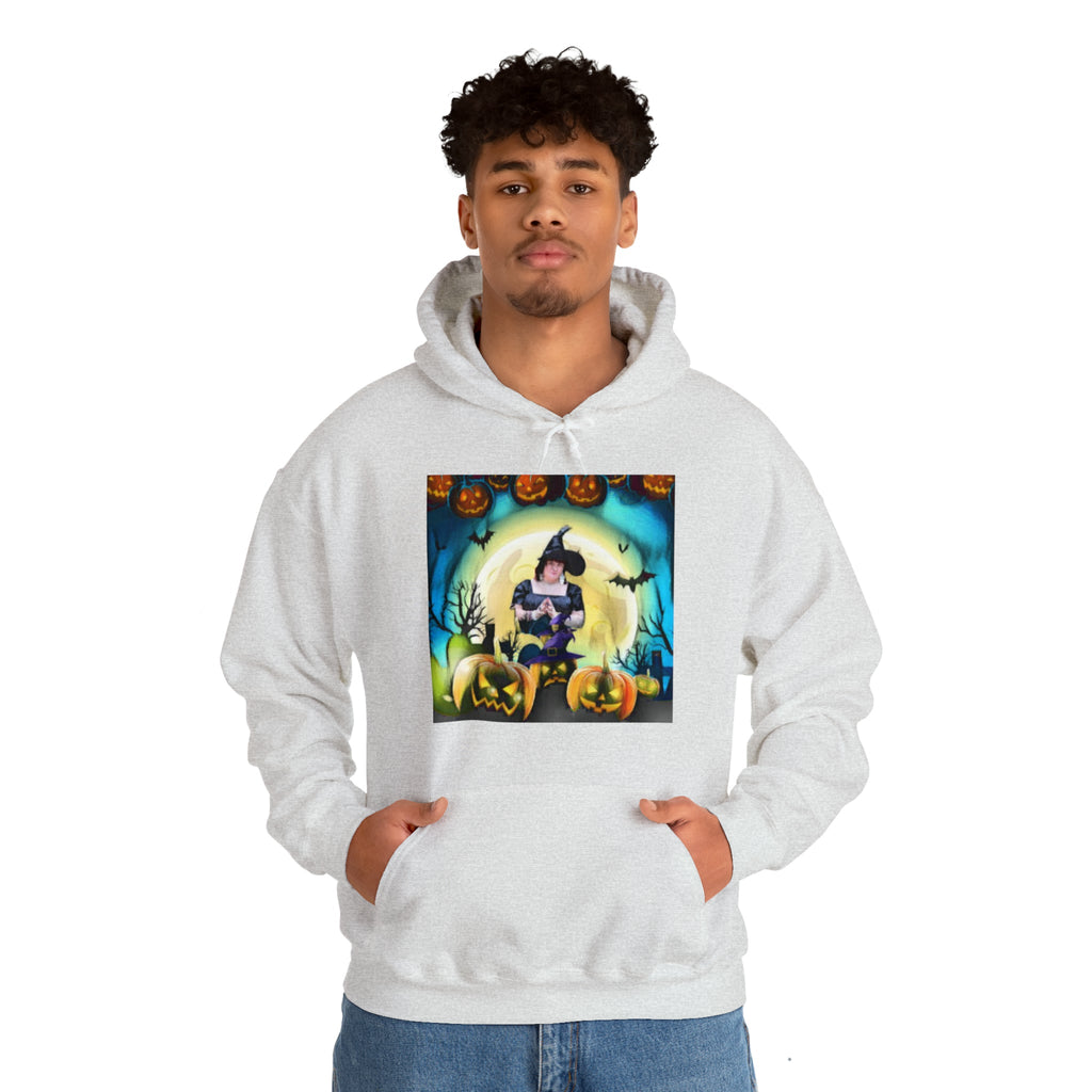 Scary Witch Unisex Heavy Blend™ Hooded Sweatshirt up to 5XL