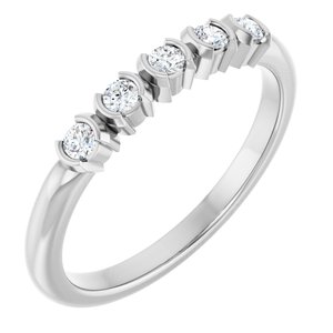 14K White Gold 1/6 CTW Lab-Grown Diamond Anniversary Band