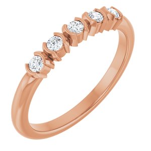 14K Rose Gold 1/6 CTW Lab-Grown Diamond Anniversary Band