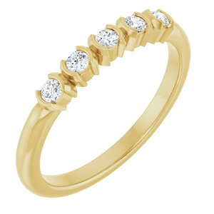 14K Yellow Gold 1/6 CTW Lab-Grown Diamond Anniversary Band