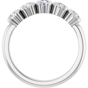 14K White Gold 1/2 CTW Lab-Grown Diamond Anniversary Band