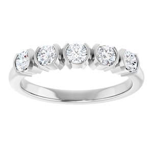14K White Gold 1/2 CTW Lab-Grown Diamond Anniversary Band