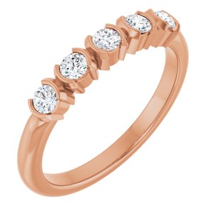 14K Rose Gold 1/3 CTW Lab-Grown Diamond Anniversary Band