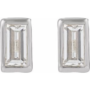 14K White Gold .04 CT Lab-Grown Diamond Stud Earring – image 2