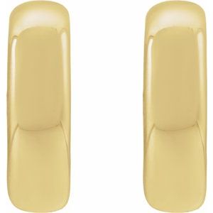 Electroform Puffed Hoop Earrings