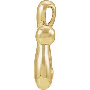 Electroform Puffed Cross Pendant
