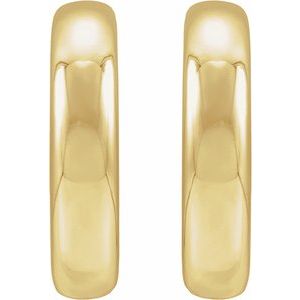 Electroform Puffed Hoop Earrings