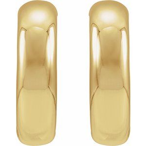 Electroform Puffed Hoop Earrings