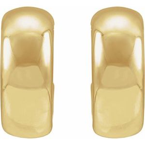Electroform Puffed Hoop Earrings