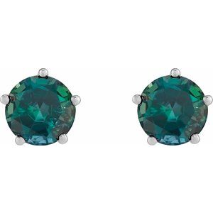 Solitaire Stud Earrings