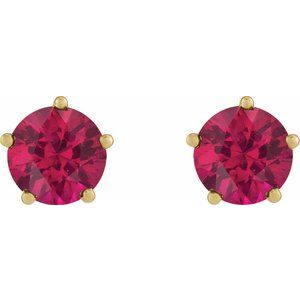 Solitaire Stud Earrings