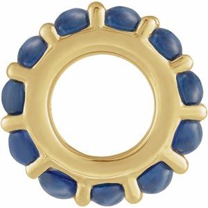 Accented Cabochon Spacer Charm/Pendant