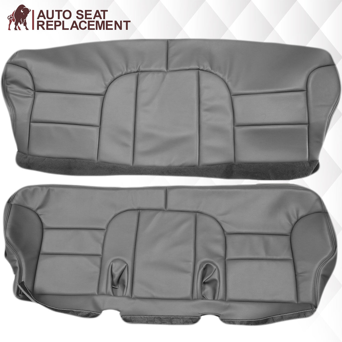 1995-1999 GMC Sierra SLT SLE 2nd Row Bench Seat Cover in Gray: Choose your options