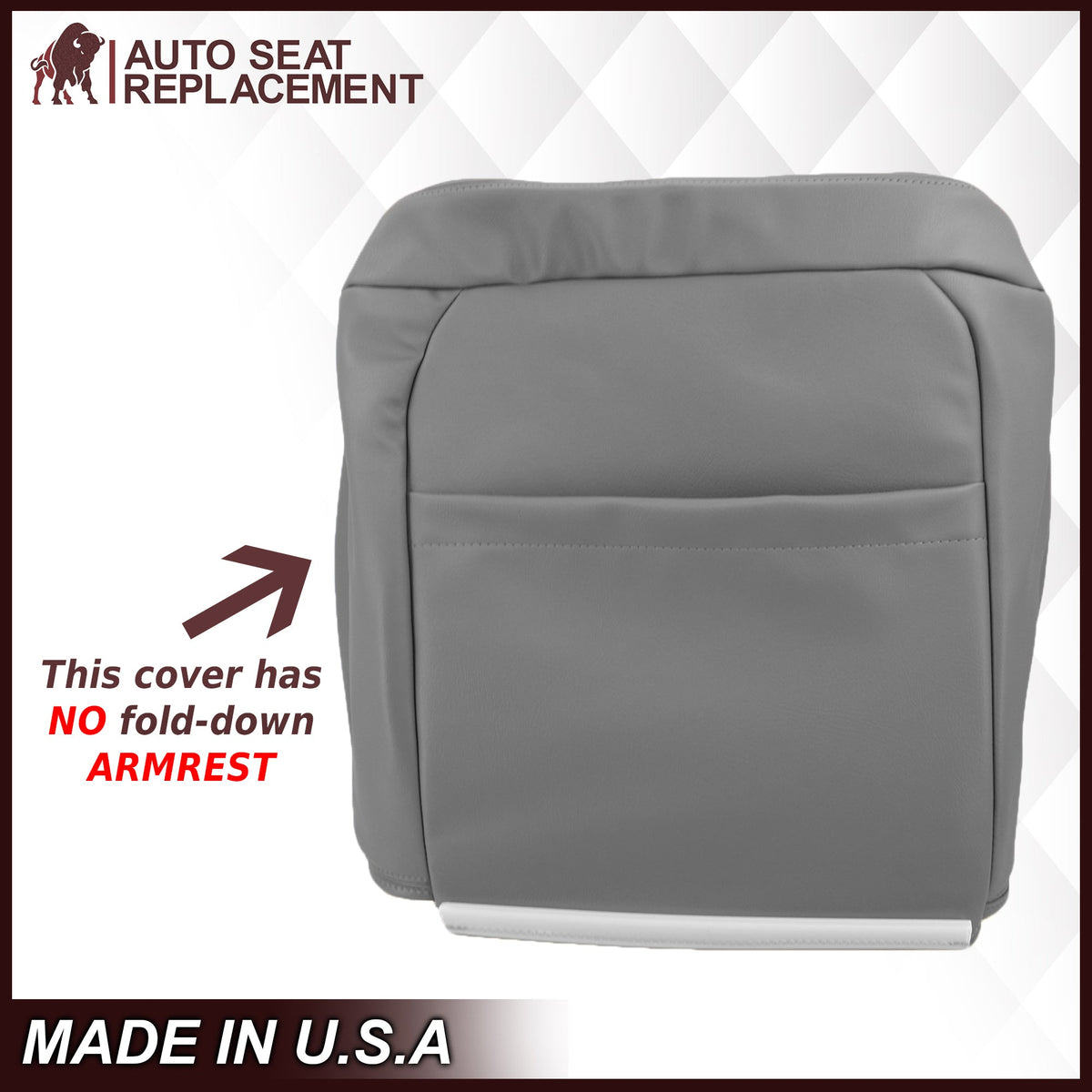 1995-1999 Chevy Tahoe/Suburban/Silverado Seat Cover in Gray (60/40 Bench Bottoms): Choose your options